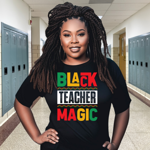 Black Teacher Magic T-Shirt